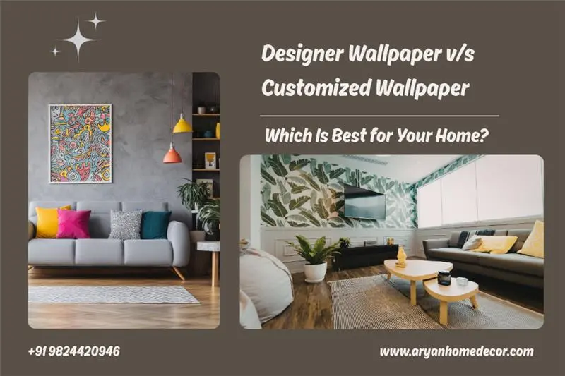 Designer Wallpaper vs Customized Wallpaper